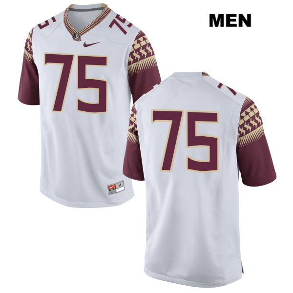 Men's NCAA Nike Florida State Seminoles #75 Abdul Bello College No Name White Stitched Authentic Football Jersey UAL5069MQ